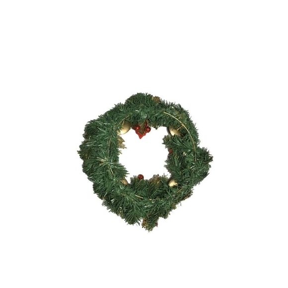 Arcii Christmas Advent Wreath with Gold Candle Holder Ring Christmas Decor - Picture 2 of 3